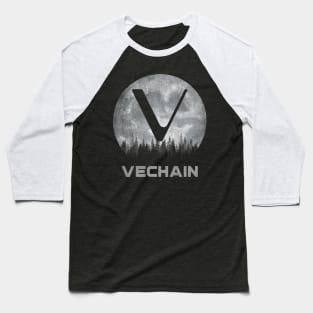 Vintage Vechain VET Coin To The Moon Crypto Token Cryptocurrency Blockchain Wallet Birthday Gift For Men Women Kids Baseball T-Shirt